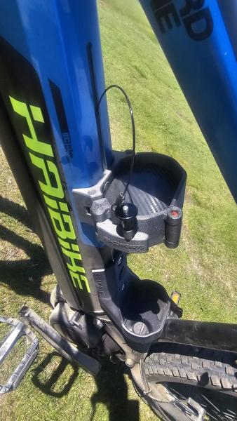 RS-Mount Akkumount passend zu Haibike mit YAMAHA/BOSCH Motor und MRS-Schiene